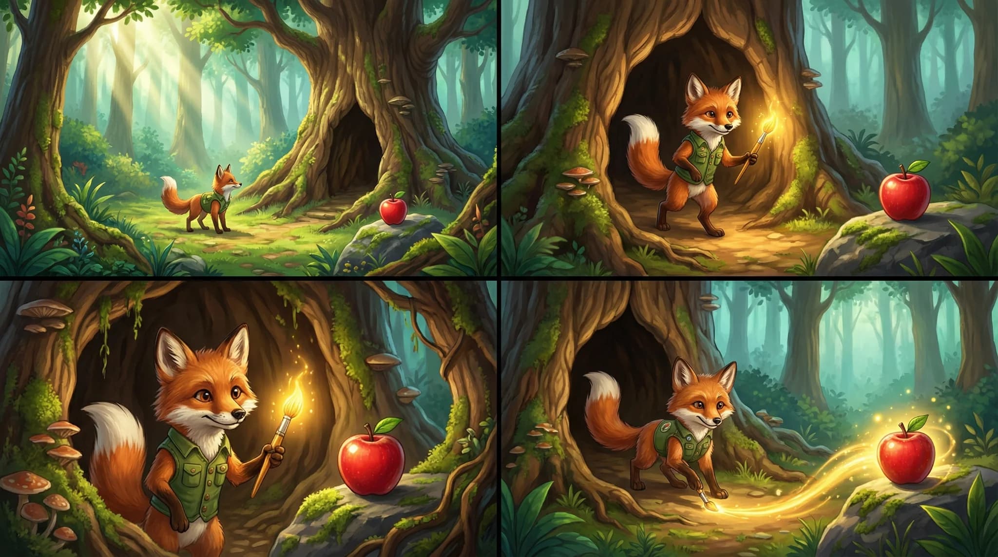 The Fox and the Magical Paintbrush